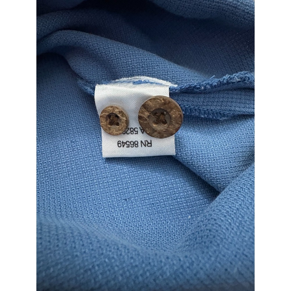 Tommy Bahama Silk Cotton Camp Shirt XL Blue Resort Casual - Picture 12 of 14